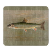 Amerikaanse Brook Trout Fish  Illustratie Snijplank (Voorkant)