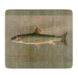 Amerikaanse Brook Trout Fish  Illustratie Snijplank