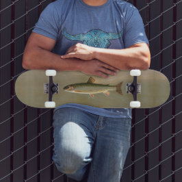 Amerikaanse Brook Trout Fish  Vist kunst Persoonlijk Skateboard