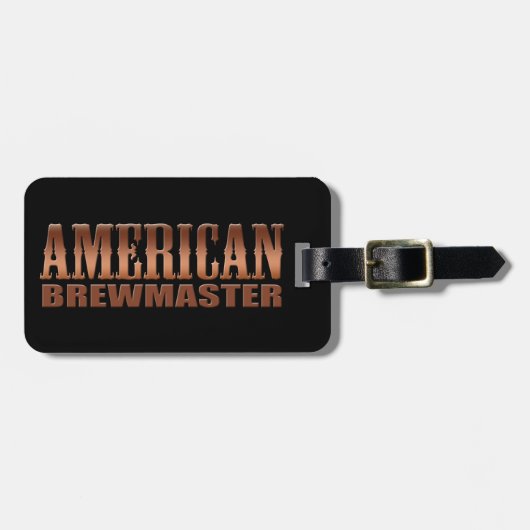 amerikaanse brouwerij brouwerij bier bagagelabel (Voorkant horizontaal)
