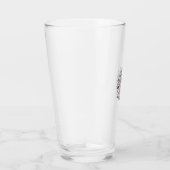 Amerikaanse Bruid Patriotische Trouw Vector Design Glas (Rechts)