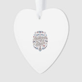 Amerikaanse Bruid Patriotische Trouw Vector Design Ornament (voorkant)