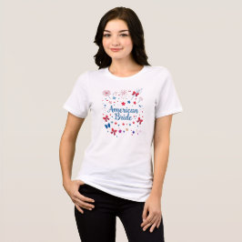 Amerikaanse Bruid - Patriottisch 4 juli Bacheloret Tri-Blend Shirt
