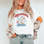 Amerikaanse bruid Vierde juli Cowgirl Bachelorette T-shirt<br><div class="desc">Vier je vrijgezellenfeest in stijl met ons "American Bride" Fourth of July Cowgirl T-Shirt! Dit shirt is ideaal voor de toekomstige patriottische bruid en heeft een leuk cowgirl thema met rode, witte en blauwe accenten. Of je nu op de rodeo slaat of gewoon geniet van een feestelijke viering, dit T-shirt...</div>