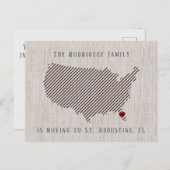 Amerikaanse bruine linnen en aankondiging van hart (Voorkant / Achterkant)