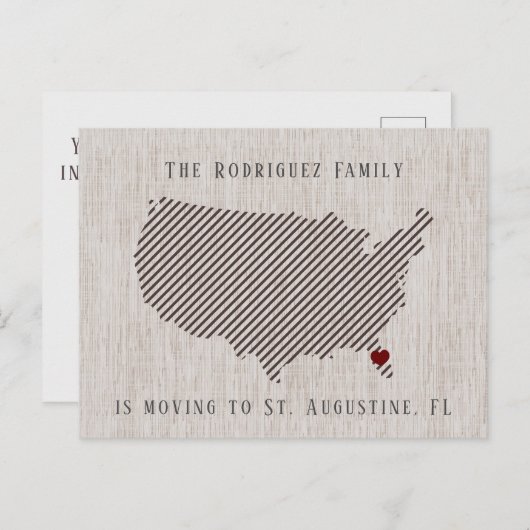 Amerikaanse bruine linnen en aankondiging van hart (Voorkant / Achterkant)