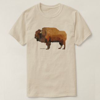 Amerikaanse Buffalo (Bison) Waterverf T-shirt