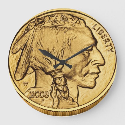 Amerikaanse Buffalo Gold Bullion Coin Grote Klok (Voorkant)