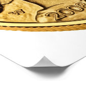 Amerikaanse Buffalo Gold Bullion Coin Poster (Hoek)