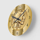 Amerikaanse Buffalo Gold Coin ~ Native American 20 Ronde Klok (Hoek)