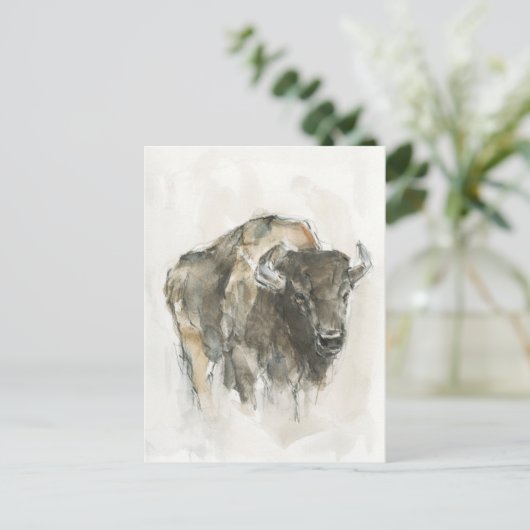Amerikaanse Buffalo I Briefkaart (Staand voorkant)