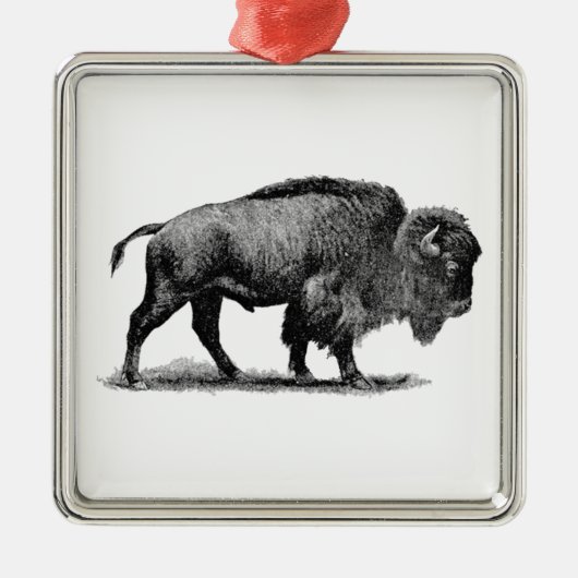 Amerikaanse Buffalo Metalen Ornament (Voorkant)