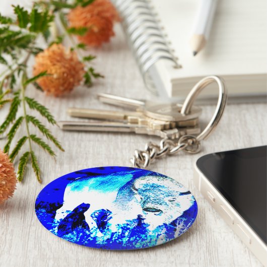 Amerikaanse buffalo Posterization Sleutelhanger (Zijkant)