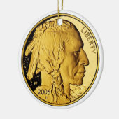 Amerikaanse Buffalo Proof Gold Bullion Coin 2006 Keramisch Ornament (Links)