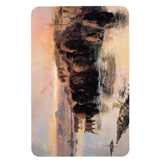 Amerikaanse buffelkudde magneet (Verticaal)