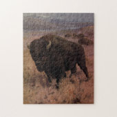 -Amerikaanse buffelschildering (1909) Legpuzzel (Verticaal)