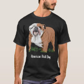Amerikaanse Bull Dog T-shirt (Voorkant)