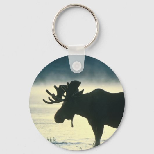 Amerikaanse Bull Moose Sleutelhanger (Voorkant)