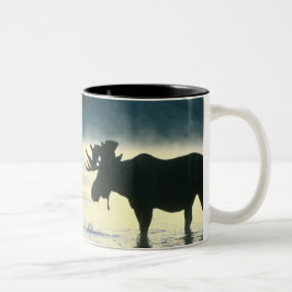 Amerikaanse Bull Moose Tweekleurige Koffiemok