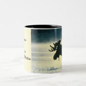 Amerikaanse Bull Moose Tweekleurige Koffiemok (Center)