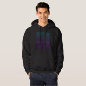 Amerikaanse Bull Terrier Hond Retro Hoodie (Voorkant volledig)