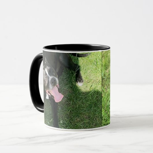 Amerikaanse Bull Terrior Mok (Voorkant links)