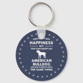 Amerikaanse Bulldog adoptie geluk Sleutelhanger