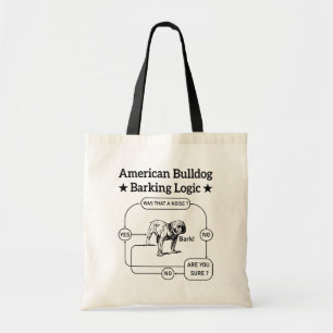 Amerikaanse Bulldog Blaas Logica Hondenliefhebbers Tote Bag