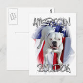 Amerikaanse Bulldog Briefkaart (Voorkant / Achterkant)