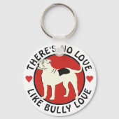Amerikaanse Bulldog - Bully Love Sleutelhanger (Voorkant)