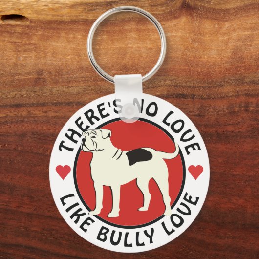 Amerikaanse Bulldog - Bully Love Sleutelhanger (Voorkant)