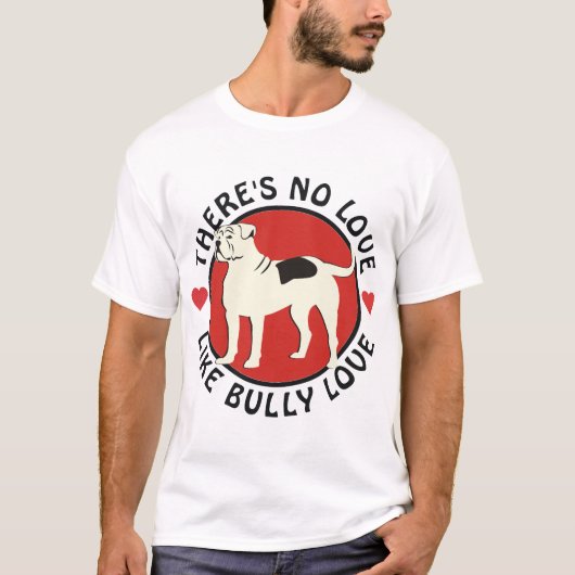 Amerikaanse Bulldog - Bully Love T-shirt (Voorkant)