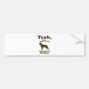 Amerikaanse Bulldog Bumpersticker