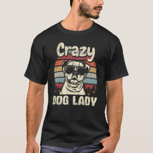 Amerikaanse Bulldog Crazy Dog Lady Moeder T-shirt