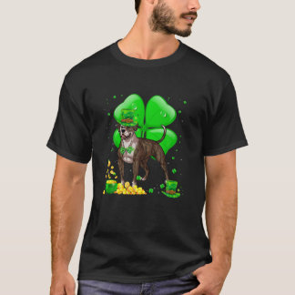Amerikaanse Bulldog Dog Lucky Charm St. Patrick's  T-shirt