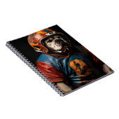 Amerikaanse Bulldog Football speler lederen helm Notitieboek (Rechterzijde)