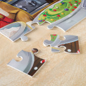 Amerikaanse Bulldog Holiday Baking: Feestelijke Ke Legpuzzel (Zijkant)