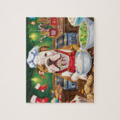 Amerikaanse Bulldog Holiday Baking: Feestelijke Ke Legpuzzel (Verticaal)