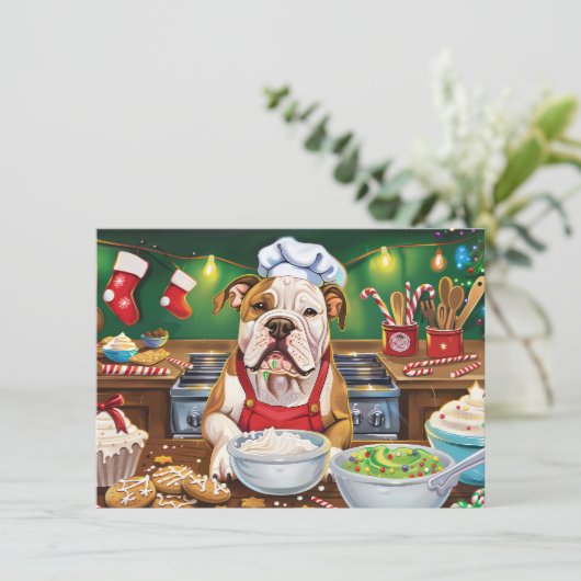 Amerikaanse Bulldog Holiday Baking: Feestelijke Ke Menu (Staand voorkant)