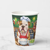 Amerikaanse Bulldog Holiday Baking: Feestelijke Ke Papieren Bekers (Voorkant)