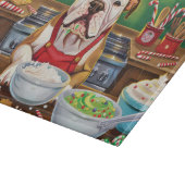 Amerikaanse Bulldog Holiday Baking: Feestelijke Ke Snijplank (Hoek)