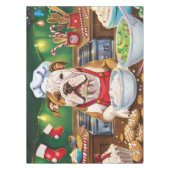 Amerikaanse Bulldog Holiday Baking: Feestelijke Ke Tafelkleed (Voorkant)