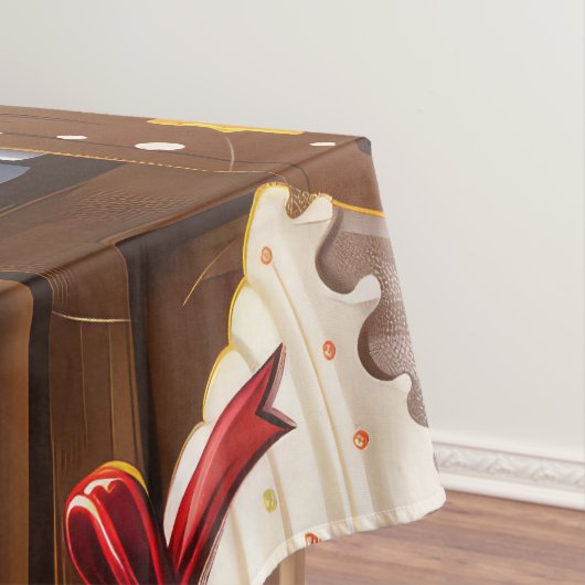 Amerikaanse Bulldog Holiday Baking: Feestelijke Ke Tafelkleed (Voorbeeld)