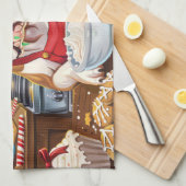 Amerikaanse Bulldog Holiday Baking: Feestelijke Ke Theedoek (Quarter Fold)