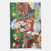 Amerikaanse Bulldog Holiday Baking: Feestelijke Ke Theedoek (Verticaal)