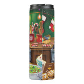 Amerikaanse Bulldog Holiday Baking: Feestelijke Ke Thermosbeker (Achterkant)