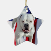 Amerikaanse Bulldog Keramisch Ornament (Rechts)