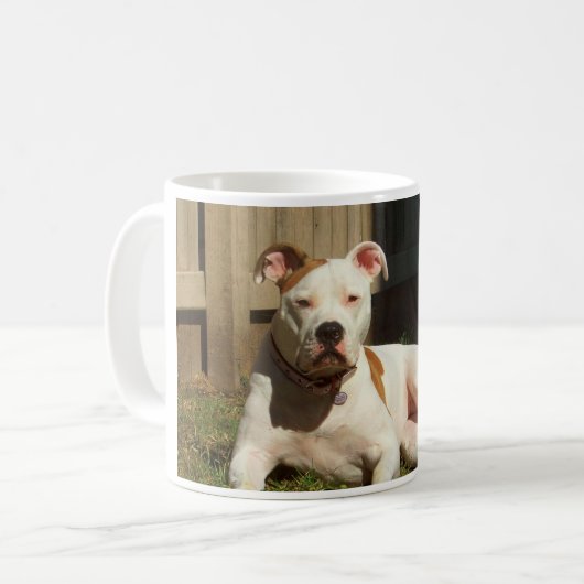 Amerikaanse bulldog koffiemok (Voorkant links)