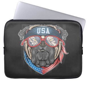 Amerikaanse Bulldog-laptophoes Laptop Sleeve