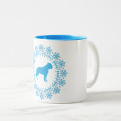 Amerikaanse Bulldog Merry kerstkoffie Mok (Voorkant rechts)